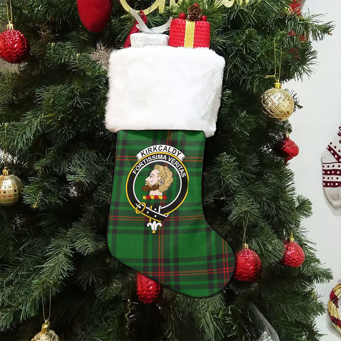 Kirkcaldy Clan Badge Tartan Christmas Stocking