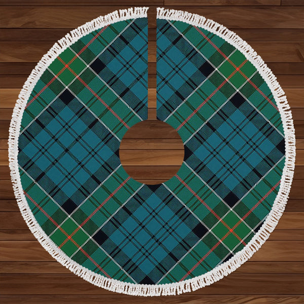 Kirkpatrick Clan Badge Tartan Christmas Tree Skirt