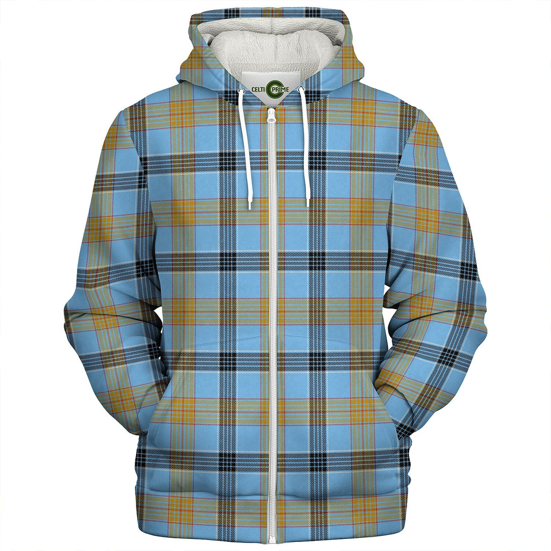 Laing (Lang) Ancient Clan Badge Tartan Sherpa Hoodie