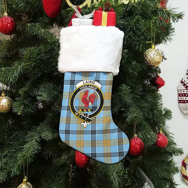 Laing (Lang) Ancient Clan Badge Tartan Christmas Stocking