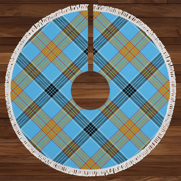 Laing (Lang) Ancient Clan Badge Tartan Christmas Tree Skirt