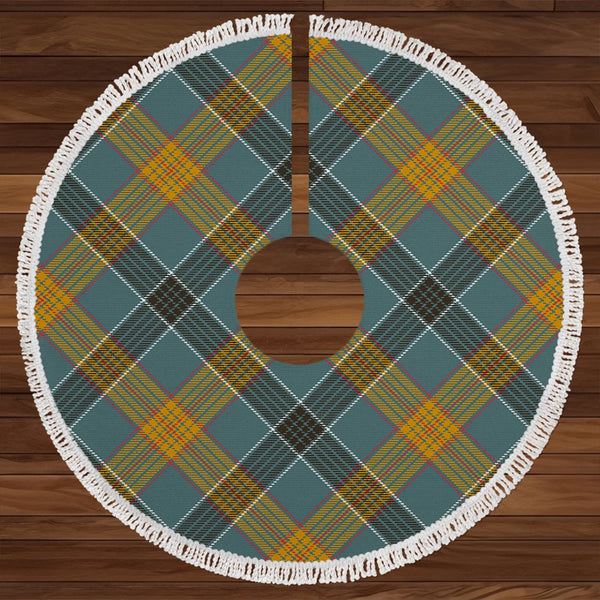 Laing (Lang) Weathered Clan Badge Tartan Christmas Tree Skirt