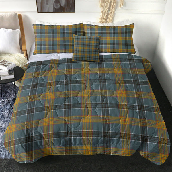 Laing (Lang) Weathered Clan Badge Tartan Comforter