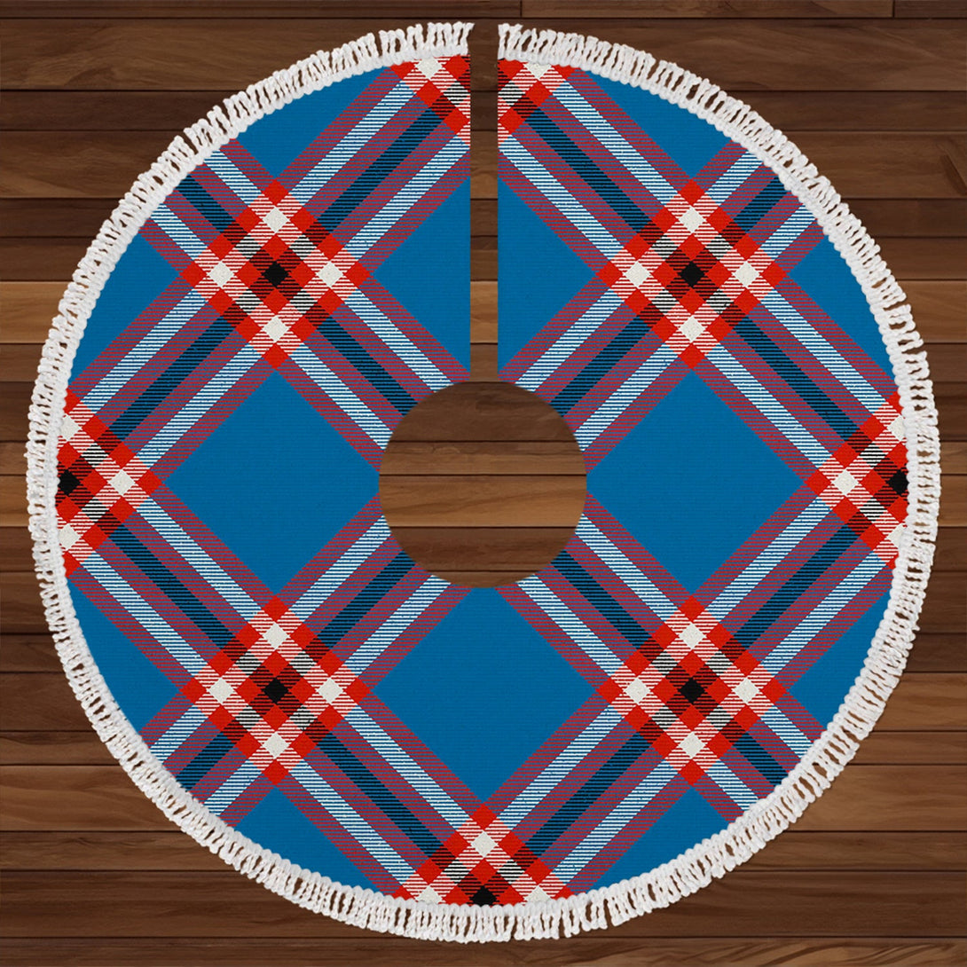 Laing of Archiestown (Lang of Archiestown) Ancient Clan Badge Tartan Christmas Tree Skirt