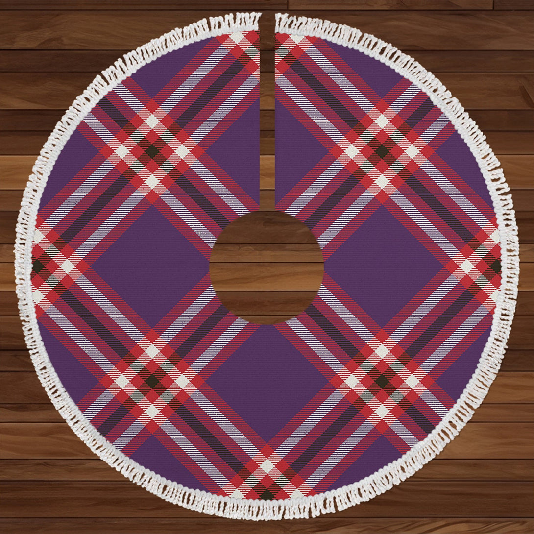 Laing of Archiestown (Lang of Archiestown) Weathered Clan Badge Tartan Christmas Tree Skirt