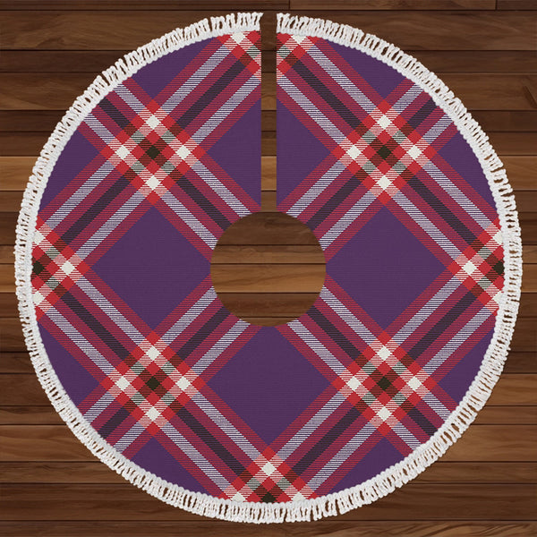 Laing of Archiestown (Lang of Archiestown) Weathered Clan Badge Tartan Christmas Tree Skirt