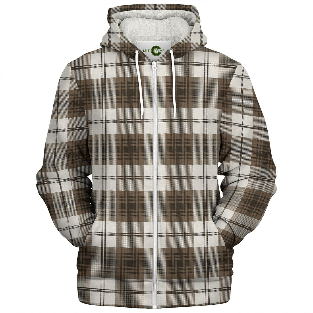 Lamont Dress Weathered Tartan Sherpa Hoodie