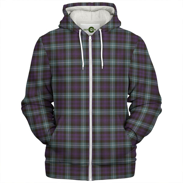 Lamont Weathered Clan Badge Tartan Sherpa Hoodie