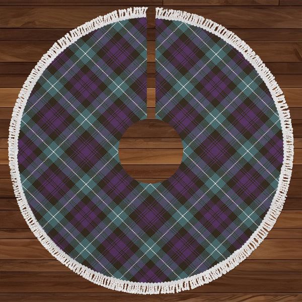 Lamont Weathered Clan Badge Tartan Christmas Tree Skirt