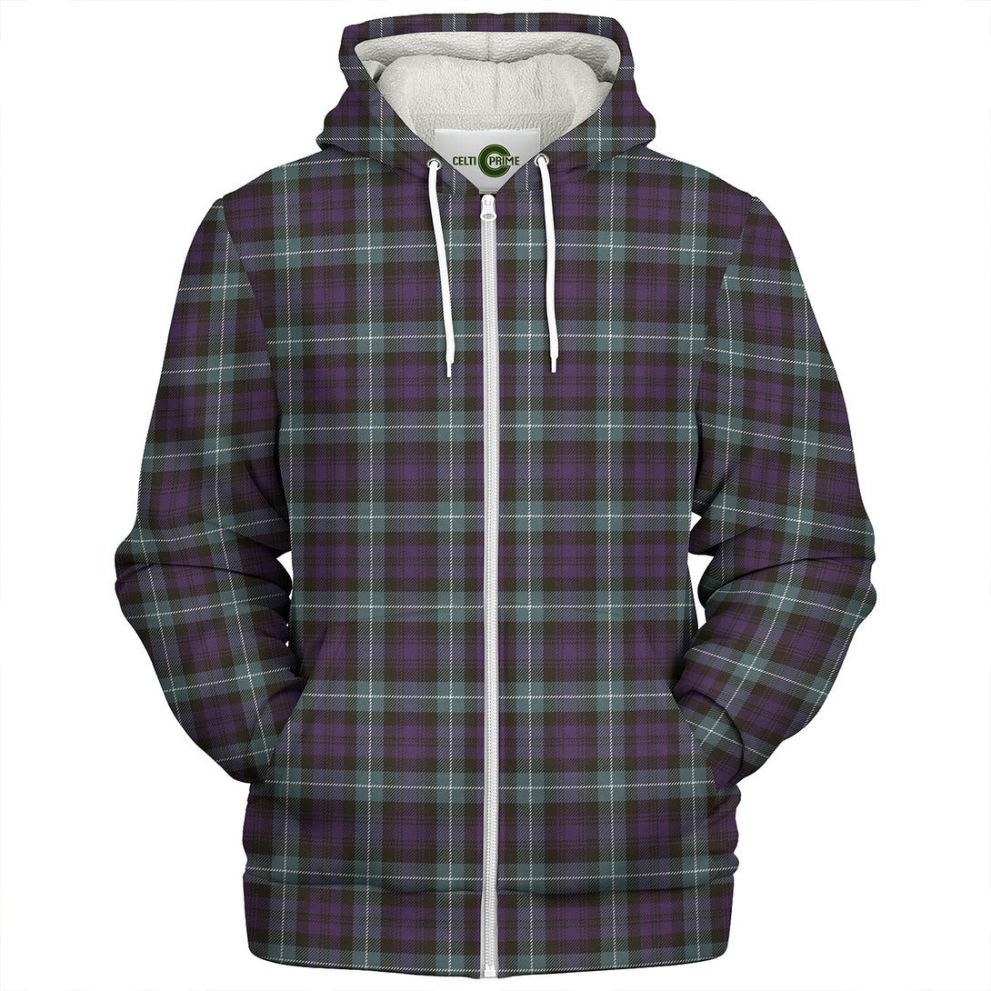 Lamont (MacLamont) Weathered Clan Badge Tartan Sherpa Hoodie