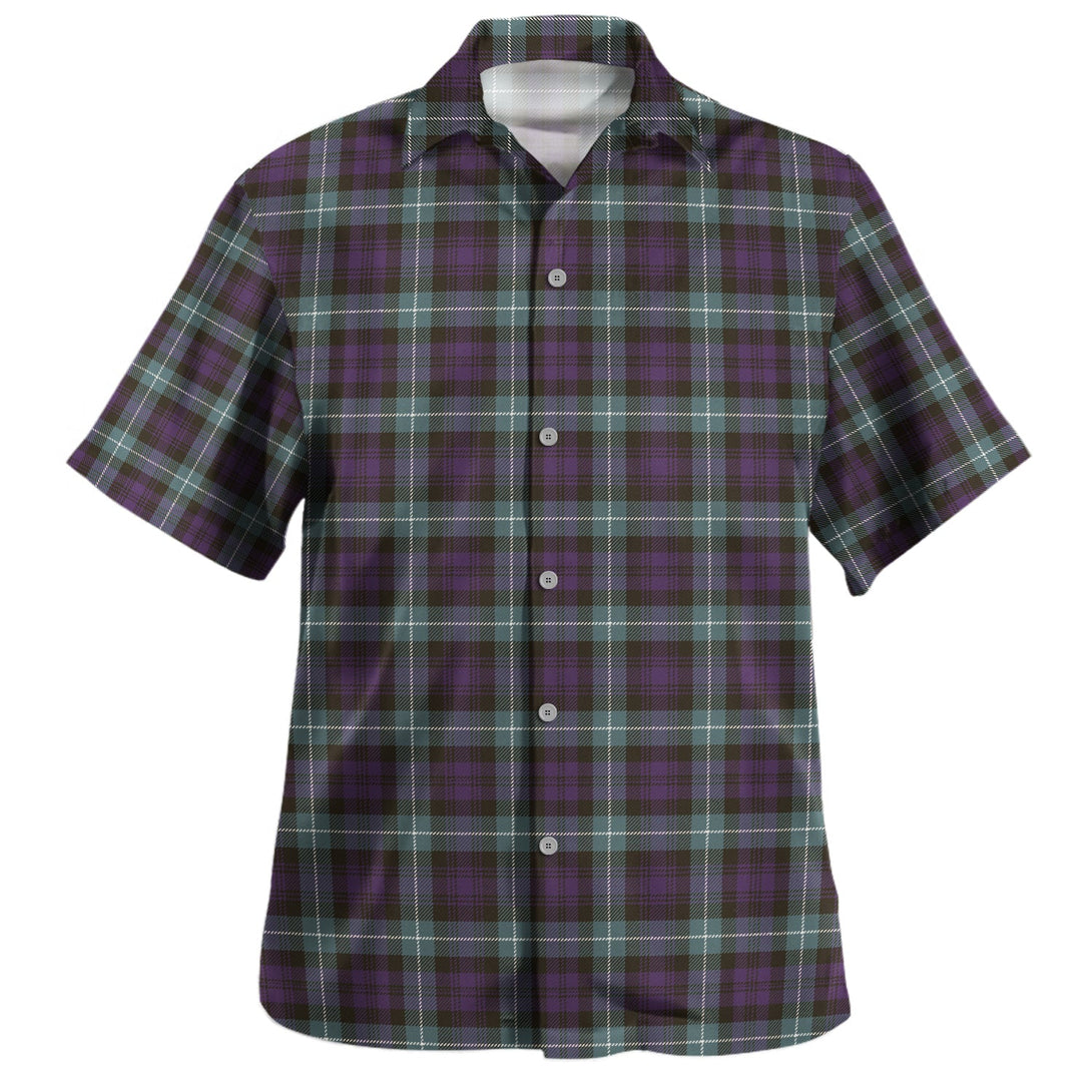 Lamont (MacLamont) Weathered Clan Badge Tartan Hawaiian Shirt