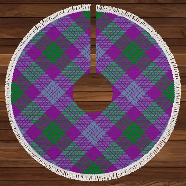 Lang (Laing) Ancient Clan Badge Tartan Christmas Tree Skirt