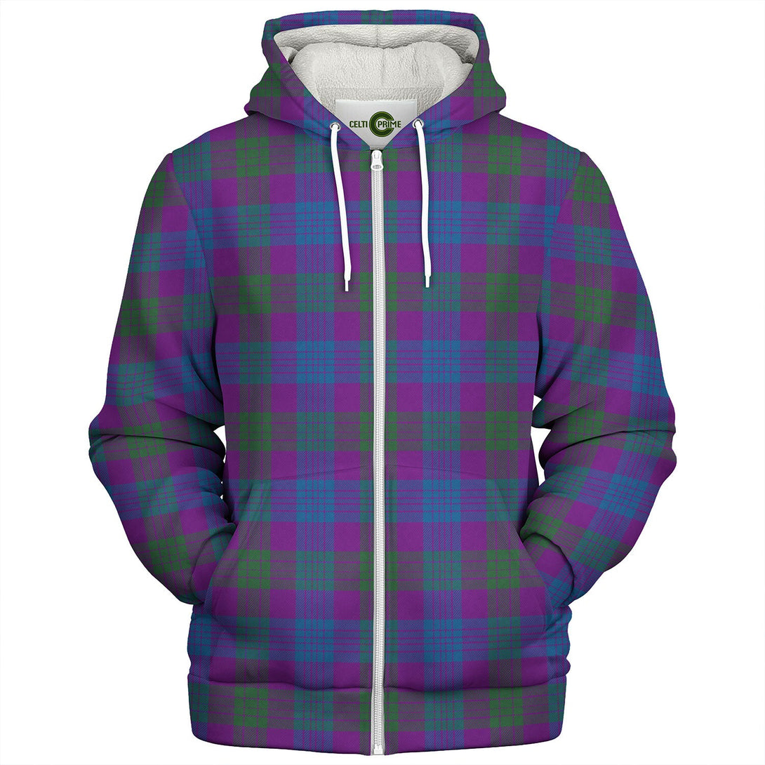 Lang (Laing) Modern Tartan Sherpa Hoodie