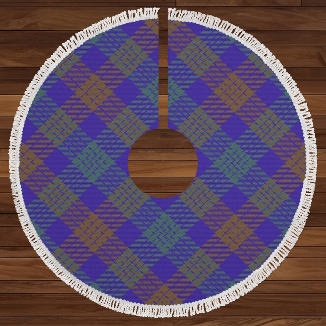 Lang (Laing) Weathered Clan Badge Tartan Christmas Tree Skirt