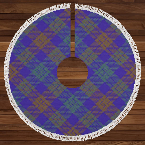 Lang (Laing) Weathered Clan Badge Tartan Christmas Tree Skirt