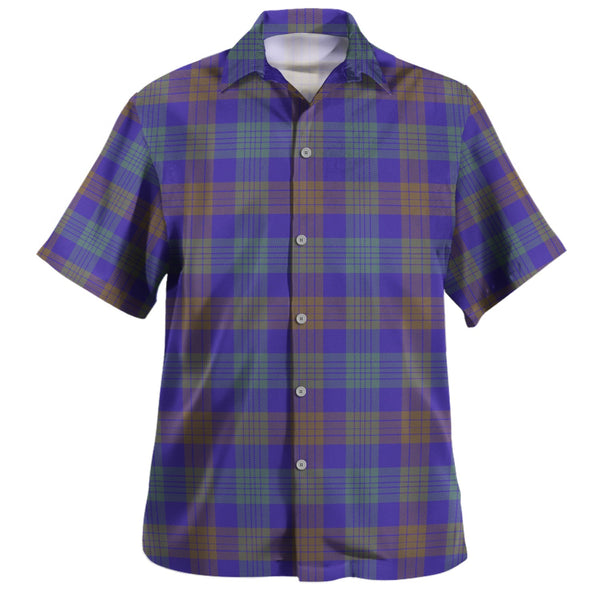 Lang (Laing) Weathered Tartan Hawaiian Shirt