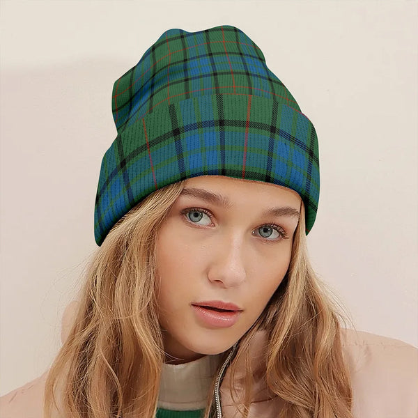 Lauder Ancient Clan Badge Tartan Knitted Beanie