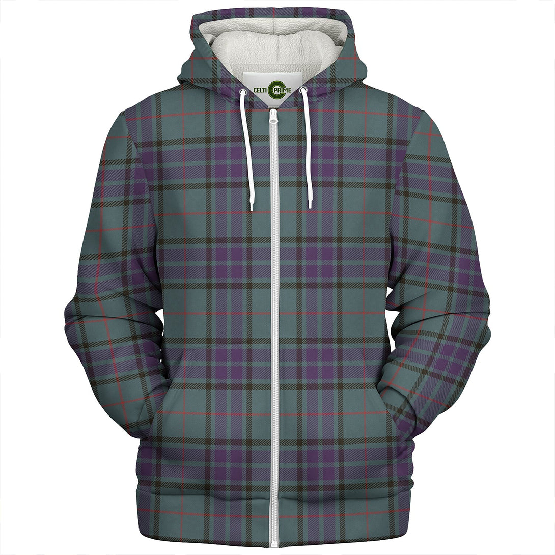 Lauder Weathered Clan Badge Tartan Sherpa Hoodie