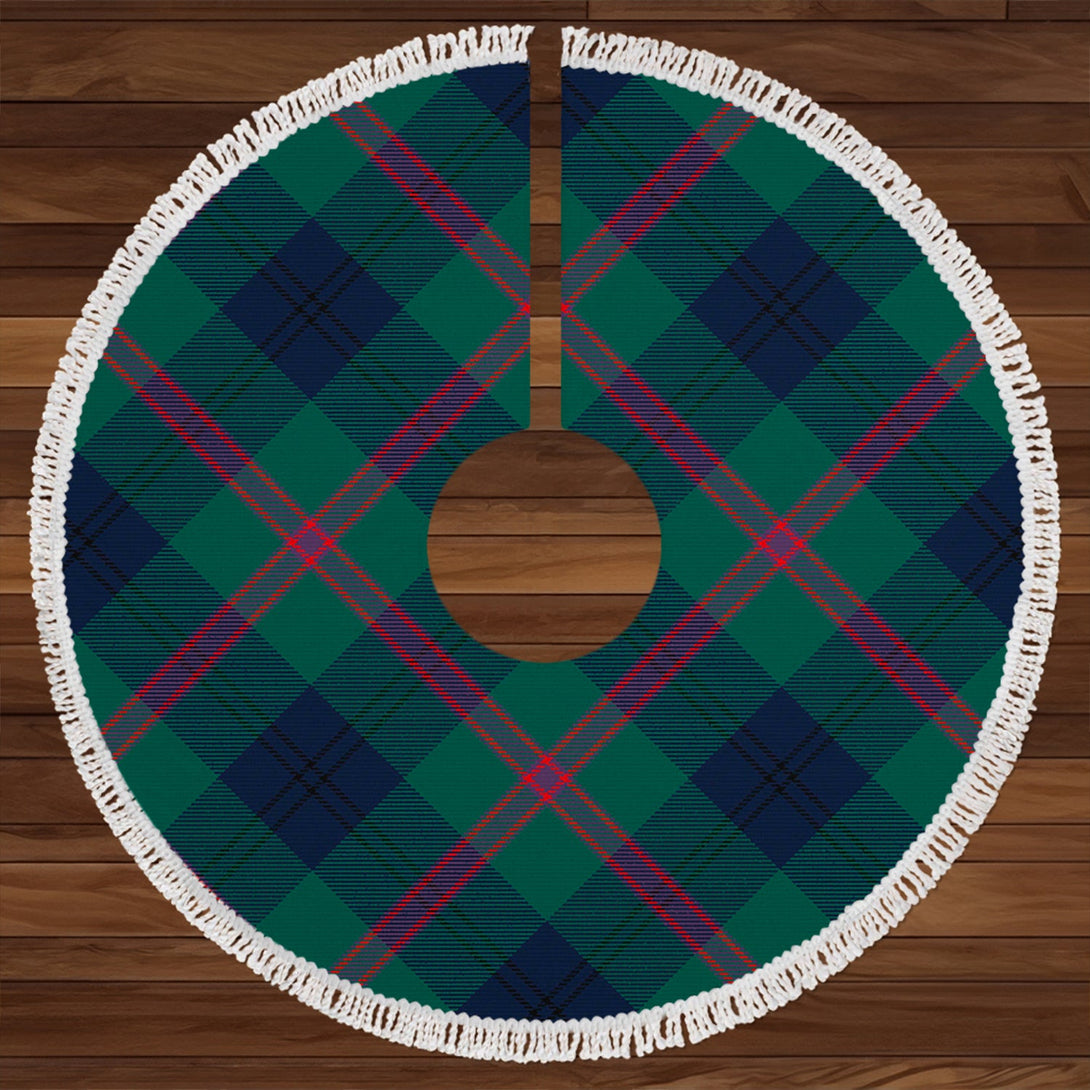 Laurie Modern Clan Badge Tartan Christmas Tree Skirt