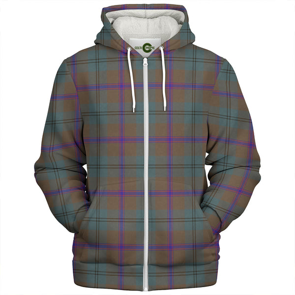 Laurie Weathered Clan Badge Tartan Sherpa Hoodie