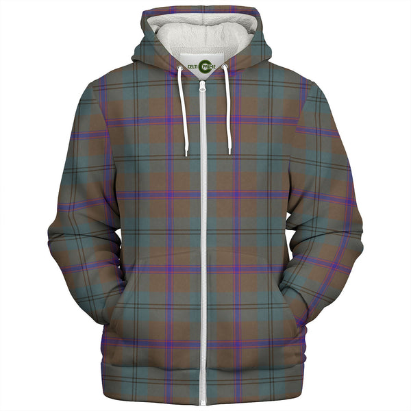 Laurie Weathered Tartan Sherpa Hoodie