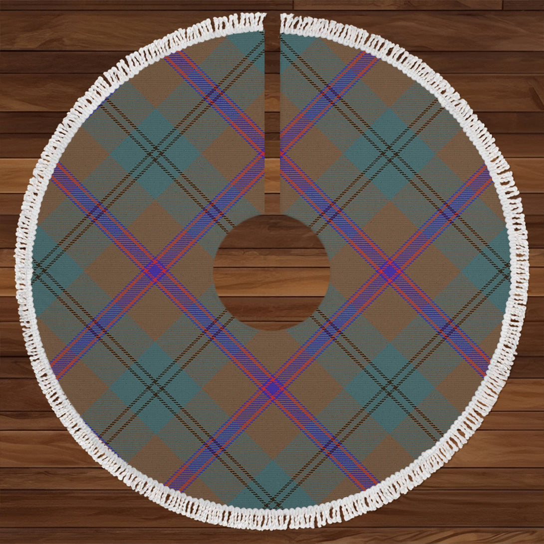 Laurie Weathered Clan Badge Tartan Christmas Tree Skirt