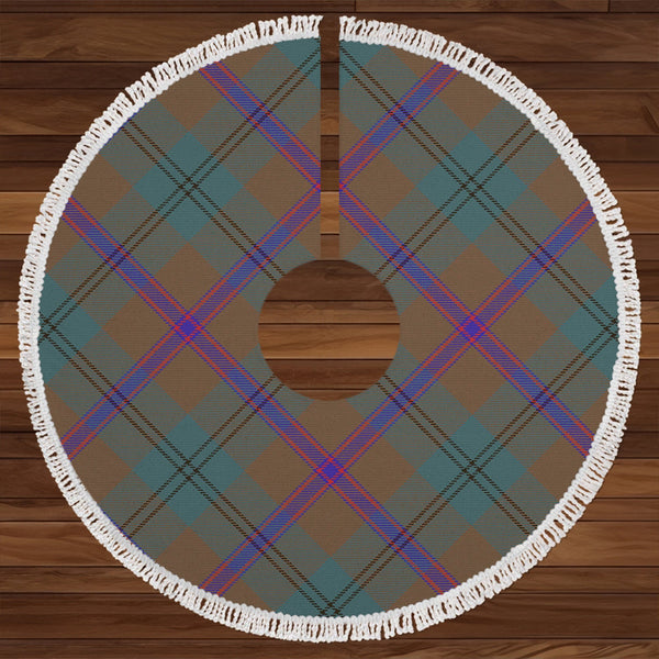 Laurie Weathered Clan Badge Tartan Christmas Tree Skirt