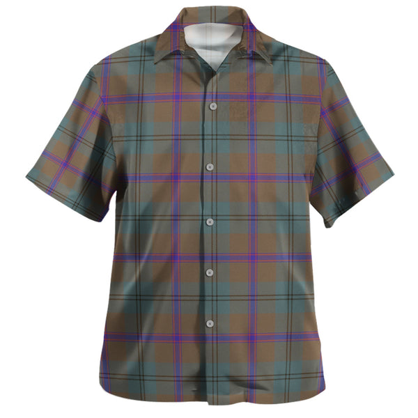 Laurie Weathered Clan Badge Tartan Hawaiian Shirt