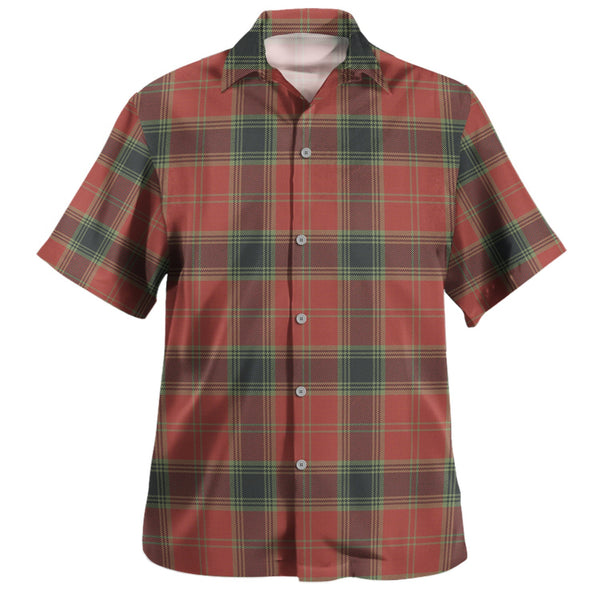 Lawlis aka Lawless Weathered Tartan Hawaiian Shirt