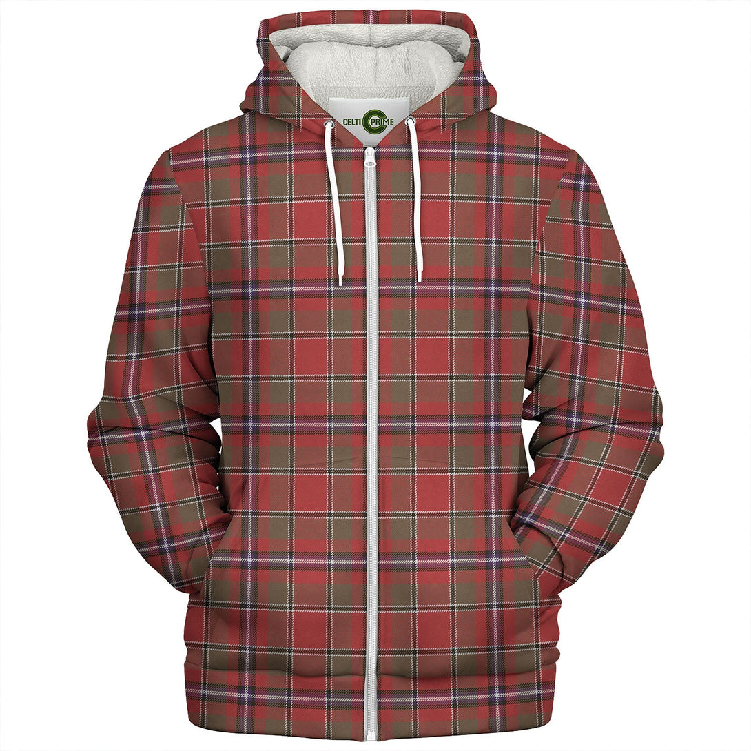 Leach Weathered Tartan Sherpa Hoodie