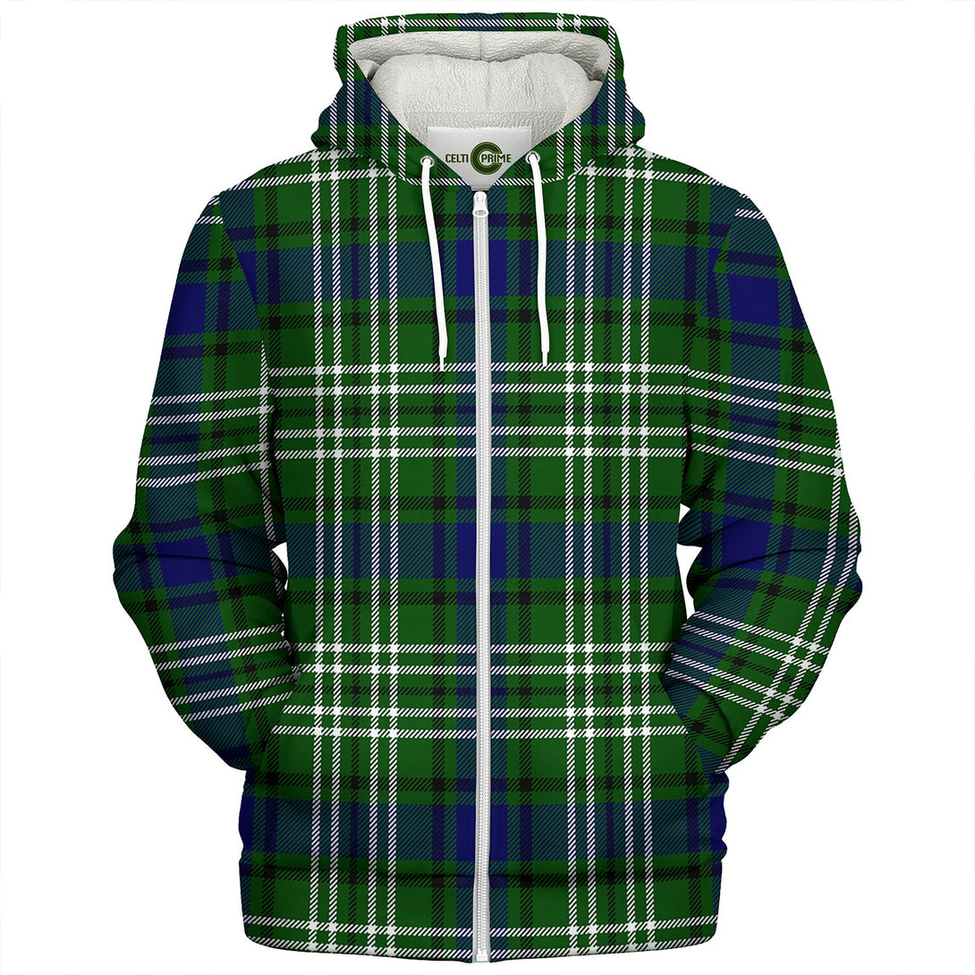 Learmonth Clan Badge Tartan Sherpa Hoodie