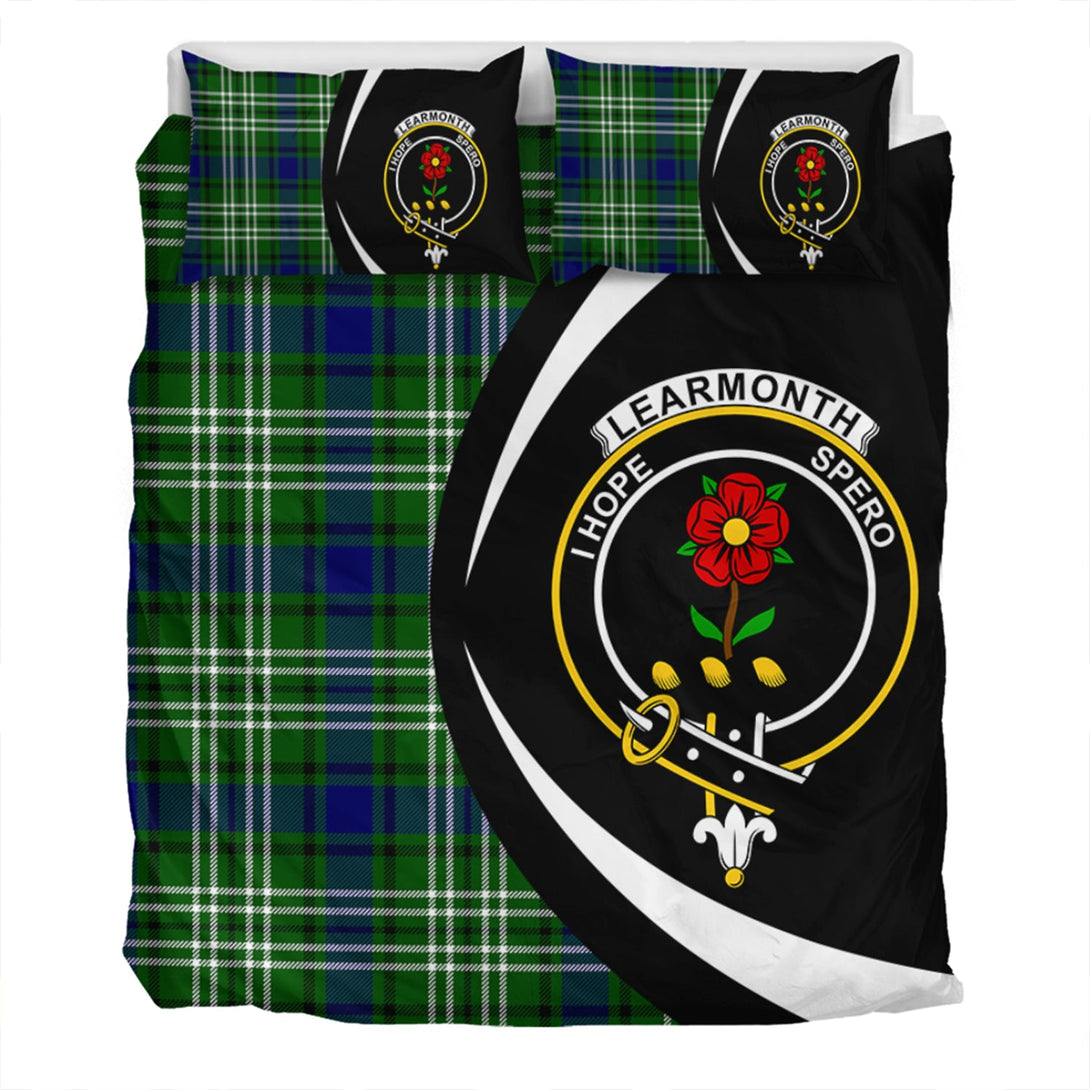 Learmonth Clan Badge Tartan Bedding Set Circle Style