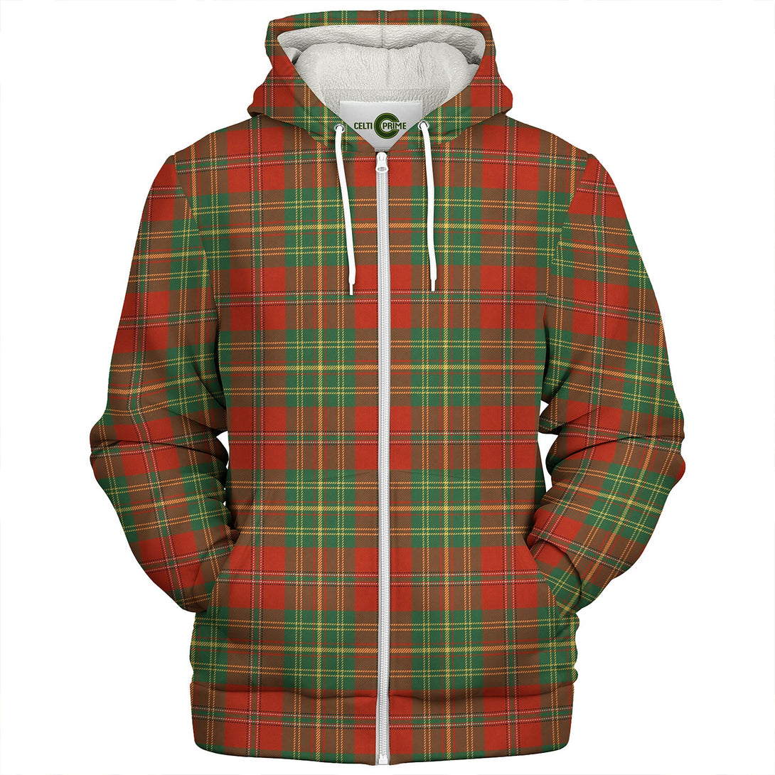 Leask Ancient Clan Badge Tartan Sherpa Hoodie