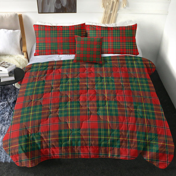 Leask Modern Clan Badge Tartan Comforter