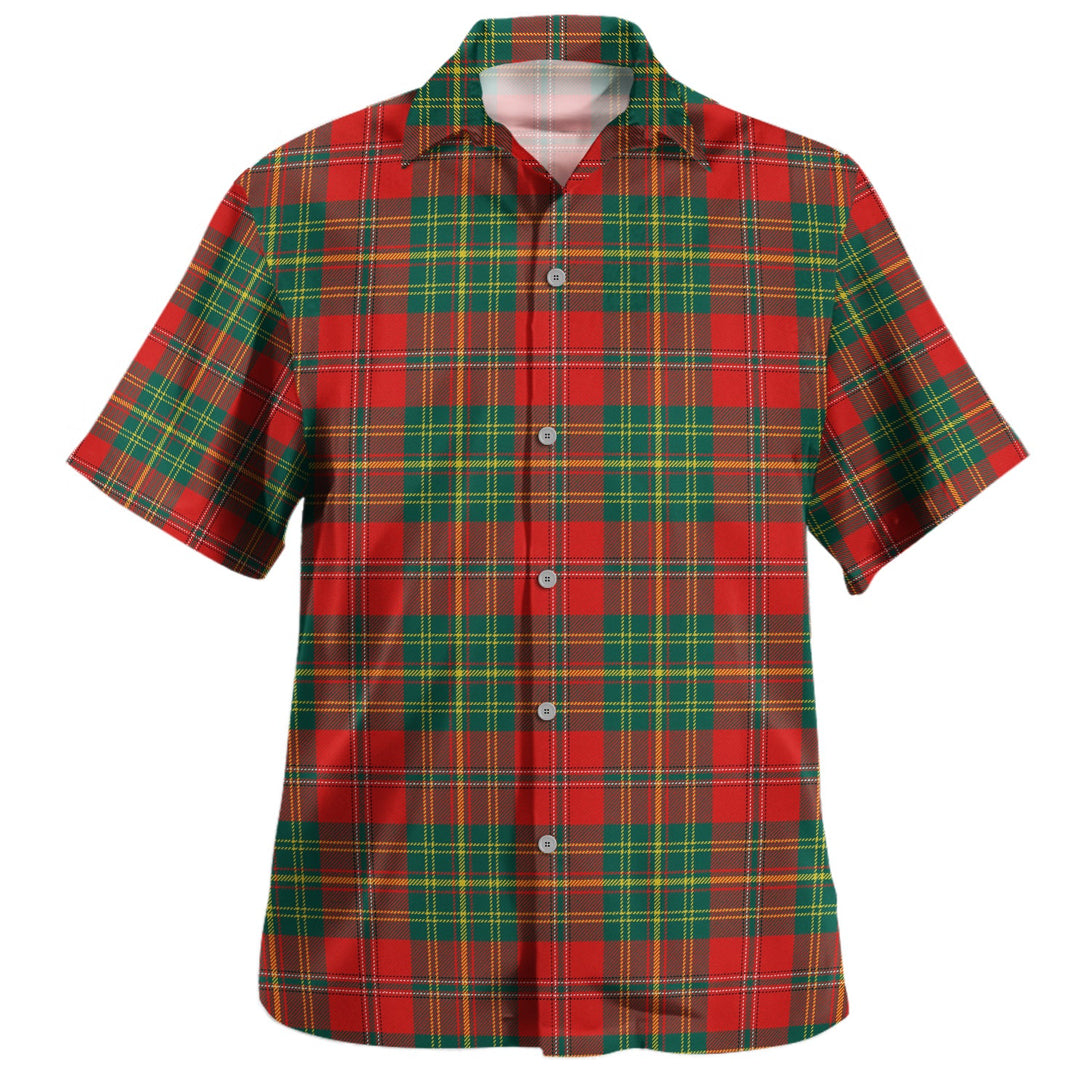 Leask Modern Clan Badge Tartan Hawaiian Shirt