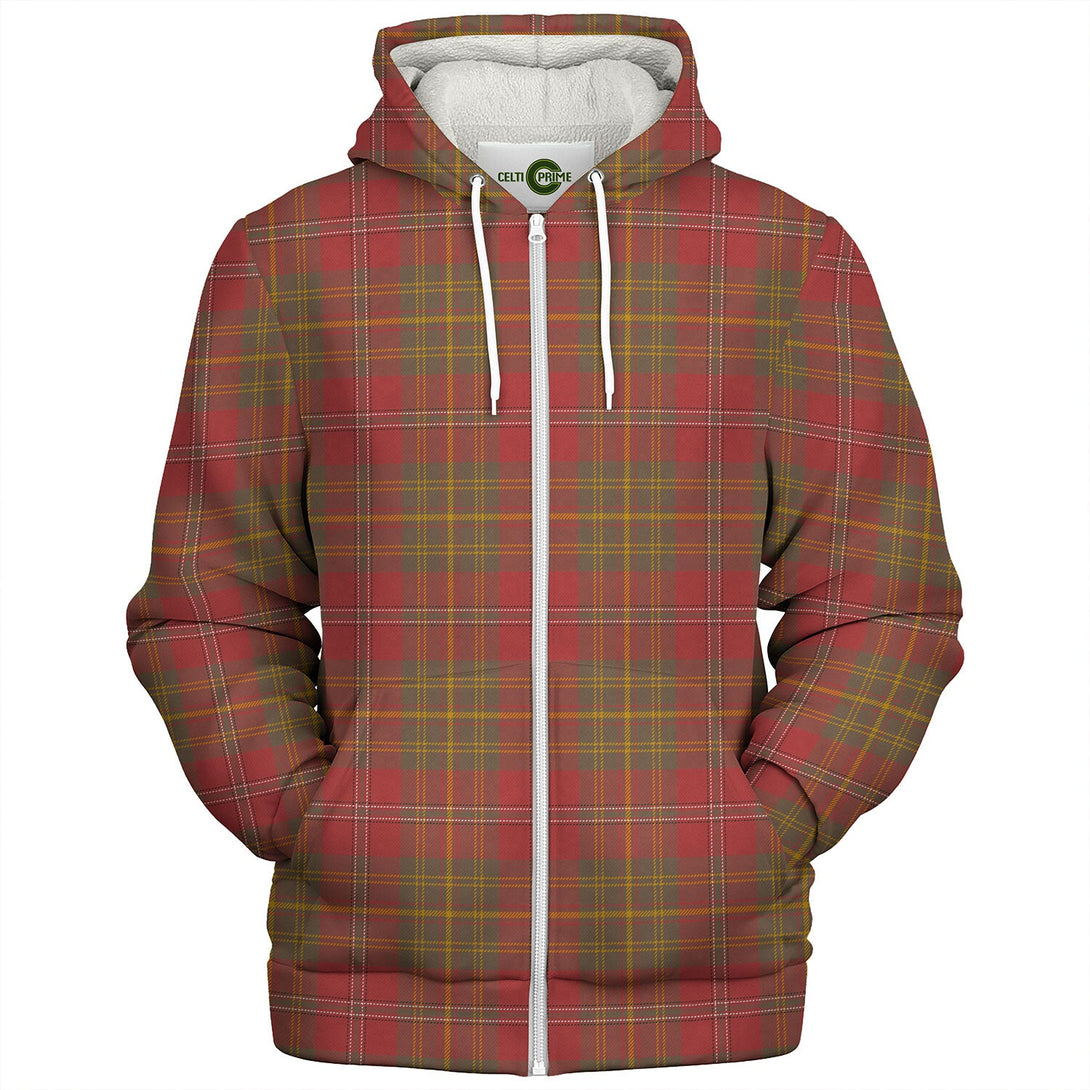 Leask Weathered Tartan Sherpa Hoodie