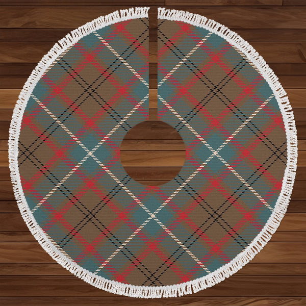 Lee (O-Lee) Weathered Tartan Christmas Tree Skirt