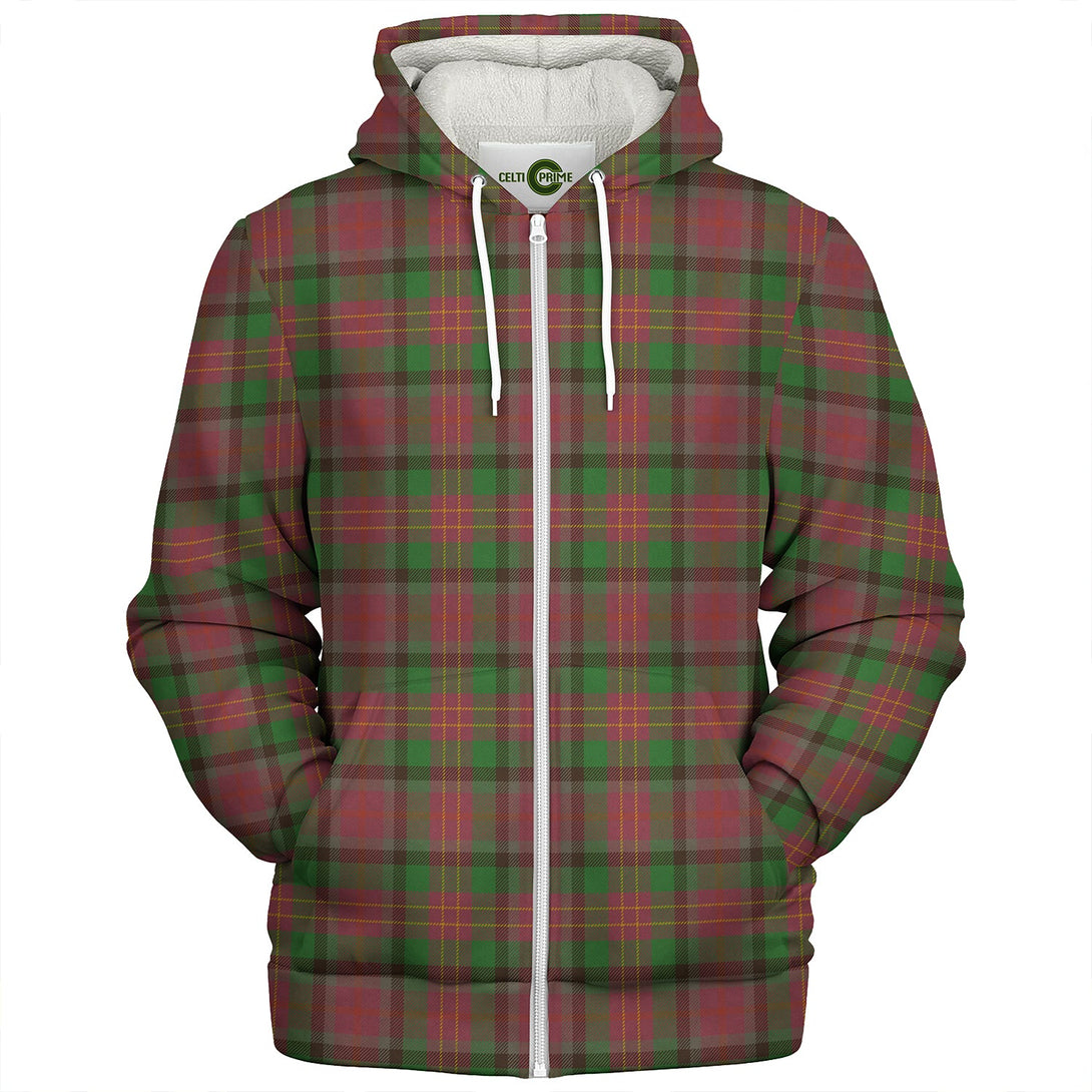 Leighton Ancient Clan Badge Tartan Sherpa Hoodie