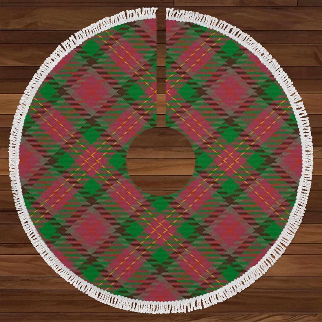 Leighton Ancient Clan Badge Tartan Christmas Tree Skirt