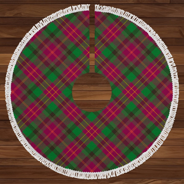 Leighton Modern Clan Badge Tartan Christmas Tree Skirt