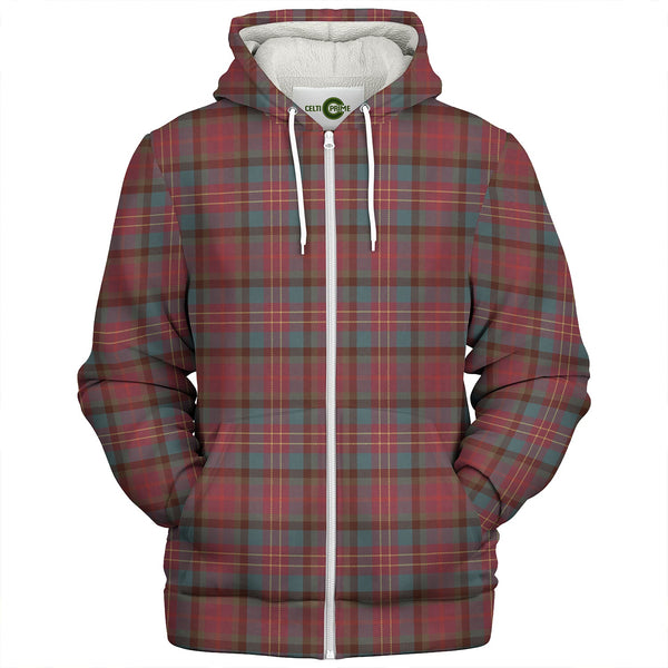 Leighton Weathered Clan Badge Tartan Sherpa Hoodie