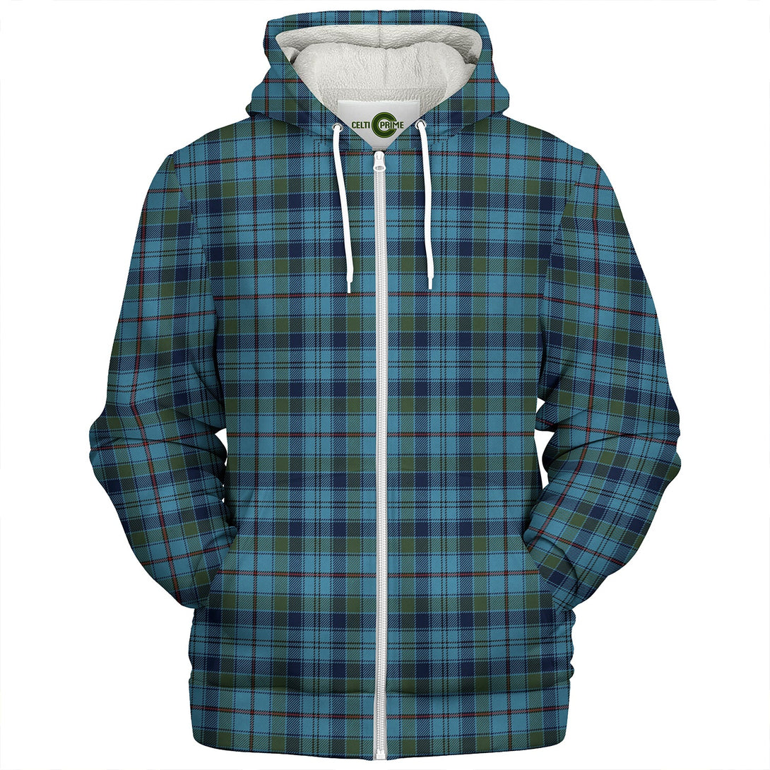 Leith District Modern Clan Badge Tartan Sherpa Hoodie