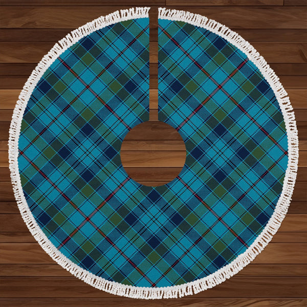 Leith District Modern Clan Badge Tartan Christmas Tree Skirt