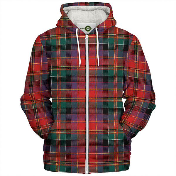 Leith (Hay 4) Modern Tartan Sherpa Hoodie