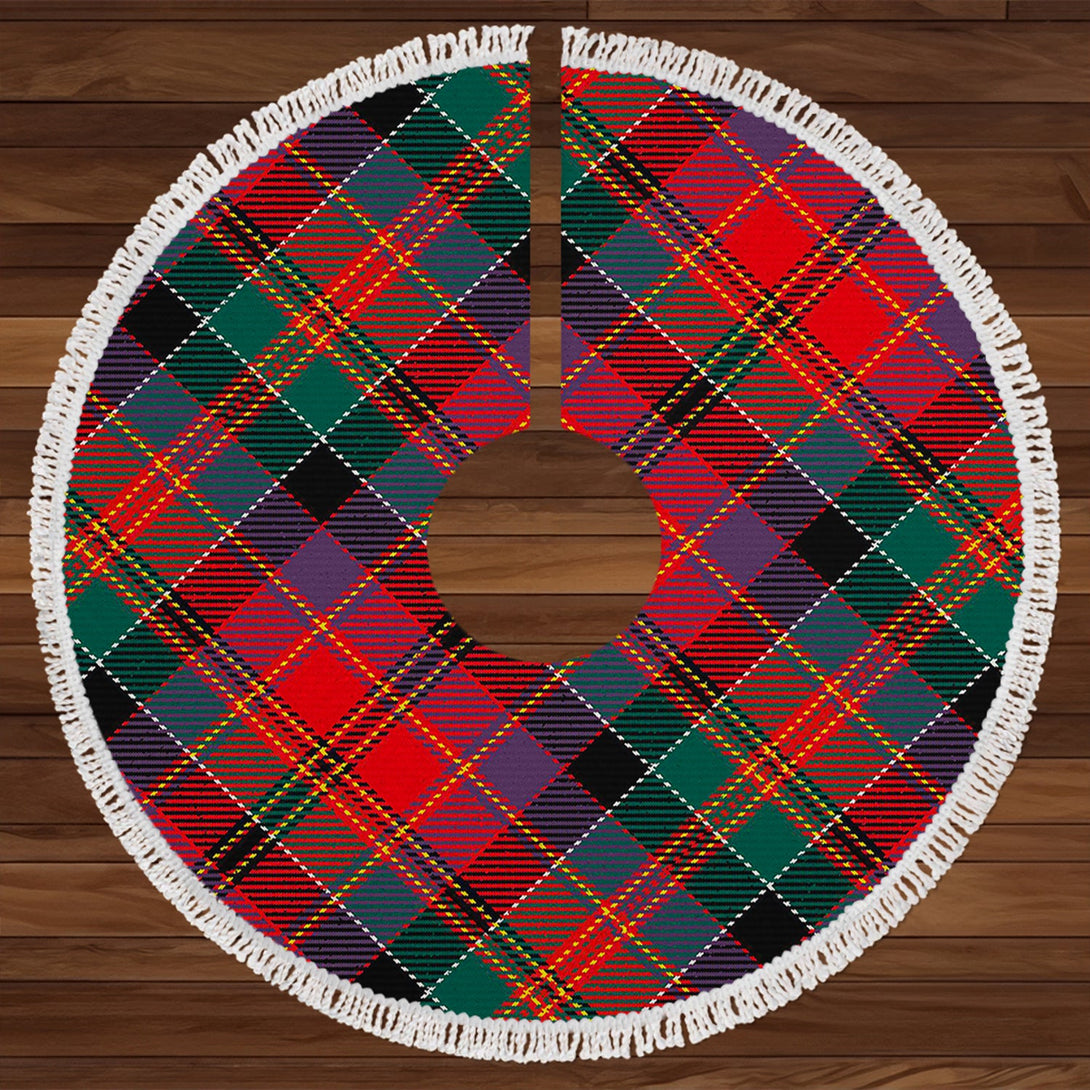 Leith (Hay 4) Modern Tartan Christmas Tree Skirt