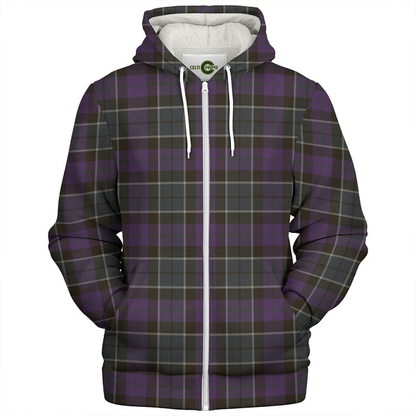 Lennie Weathered Clan Badge Tartan Sherpa Hoodie