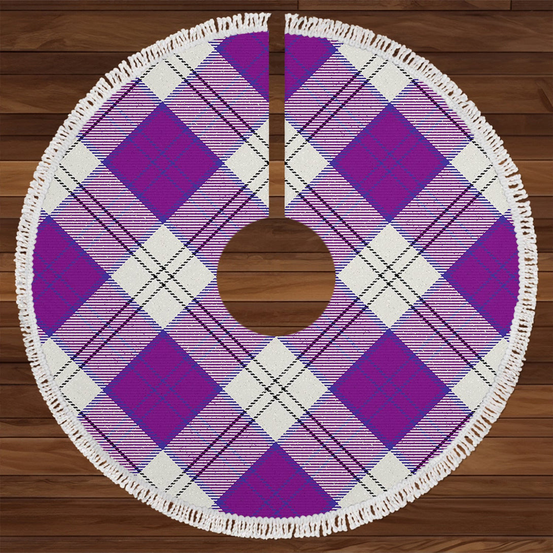 Lennox Dress Dance Purple Tartan Christmas Tree Skirt