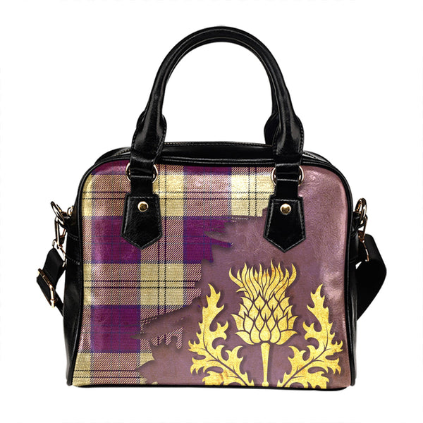 Lennox Dress Dance Purple Tartan Shoulder Handbag Thistle Oldest Style