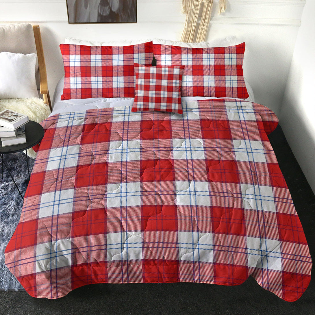 Lennox Dress Red Tartan Comforter