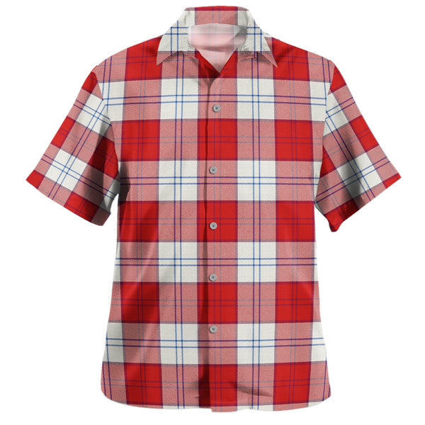 Lennox Dress Red Tartan Hawaiian Shirt